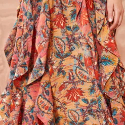 ULLA JOHNSON Violeta Dress - Coral Bloom -Cheap Style Qube Store ULLA JOHNSON Violeta Dress CORAL BLOOM 04