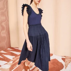 ULLA JOHNSON Virginia Dress - Midnight