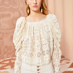 ULLA JOHNSON Vivi Blouse - Chalk -Cheap Style Qube Store ULLA JOHNSON Vivi Blouse CHALK 0080