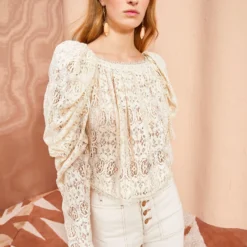 ULLA JOHNSON Vivi Blouse - Chalk