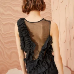 ULLA JOHNSON Winnifred Top - Noir -Cheap Style Qube Store ULLA JOHNSON Winnifred Top NOIR 0013