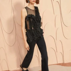 ULLA JOHNSON Winnifred Top - Noir -Cheap Style Qube Store ULLA JOHNSON Winnifred Top NOIR 0032