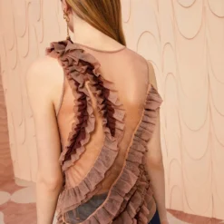 ULLA JOHNSON Winnifred Top - Umber -Cheap Style Qube Store ULLA JOHNSON Winnifred Top UMBER 0095