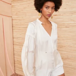 ULLA JOHNSON Maeve Blouse - Blanc -Cheap Style Qube Store ulla johnson white maeve top blanc UJ990237 view 5